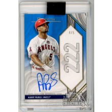 Albert Pujols 2022 Topps Luminaries Home Run Kings Blue Autograph Card #HRK-ALP 4/5