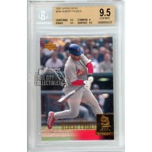 Albert Pujols 2001 Upper Deck Rookie Card #295 BGS 9.5