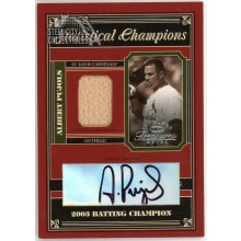 Albert Pujols 2004 Donruss Timeless Treasures Bat Autograph Card #SC-72 9/10