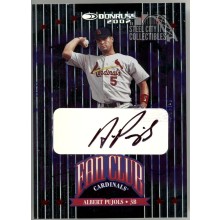 Albert Pujols 2002 Donruss Fan Club Autograph Card #220