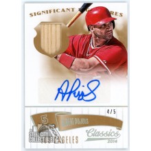 Albert Pujols 2014 Panini Classics Significant Signatures Bat Autograph Card #1 4/5
