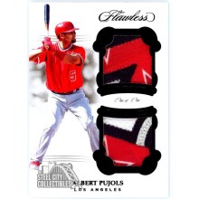 Albert Pujols 2018 Panini Flawless Black Dual Patch Card #DM-AP1 1/1