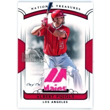Albert Pujols 2018 Panini National Treasures Majestic Logo Patch Card #191 1/1
