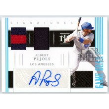 Albert Pujols 2021 Panini National Treasures Game Gear Patch Autograph Card #GGS-AP 1/1