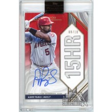 Albert Pujols 2022 Topps Luminaries Home Run Kings Red Autograph Card #HRK-AP 8/10