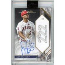 Albert Pujols 2022 Topps Luminaries Home Run Kings Black Autograph Card #HRK-ALP 1/1