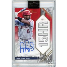 Albert Pujols 2022 Topps Luminaries Home Run Kings Red Autograph Card #HRK-AP 5/10