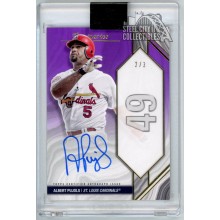 Albert Pujols 2022 Topps Luminaries Home Run Kings Purple Auto Card #HRK-APU 2/3