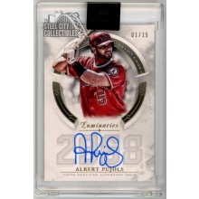 Albert Pujols 2018 Topps Luminaries Hit Kings Autograph Card #HK-AP 01/15
