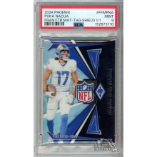Puka Nacua 2024 Panini Phoenix NFL Shield Logo Tag Patch Card #FFM-PNA 1/1 PSA 9