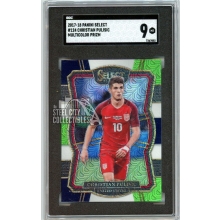 Christian Pulisic 2017-18 Panini Select Multi-Color Card #124 SGC 9
