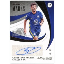 Christian Pulisic 2021-22 Panini Immaculate Modern Marks Autograph Card #MM-CPU 54/99