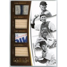 Herb Pennock Bill Dickey Luke Appling Ken Boyer 2015 Panini Immaculate Quad Relic Card #2 1/1