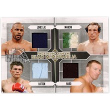 Roy Jones Jr, Mancini, Hatton, Ward 2011 ITG Ringside Boxing Gold Quad Relic /10