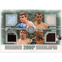 Hatton, Calzaghe, Foreman, Tarver 2011 ITG Ringside Boxing 2000's Silver Quad Memorabilia