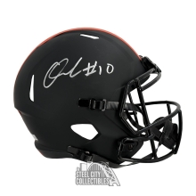 Quinshon Judkins Autographed Cleveland Browns Eclipse Replica Full Size Football Helmet - BAS