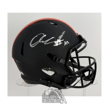 Quinshon Judkins Autographed Cleveland Browns Eclipse Replica Full Size Football Helmet - BAS (Smeared Auto)