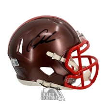 Quinshon Judkins Autographed Cleveland Browns Flash Mini Football Helmet - BAS (Black Ink)