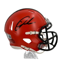 Quinshon Judkins Autographed Cleveland Browns Speed Mini Football Helmet - BAS