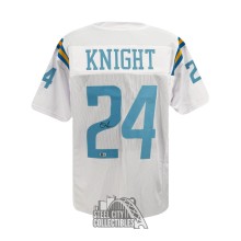 Qwuantrezz Knight Autographed UCLA Custom White Football Jersey - BAS