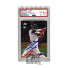 Ronald Acuna Jr 2018 Topps Chrome RC Rookie Autograph #193 PSA/DNA