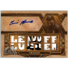 Tim Raines 2022 Topps Triple Threads Wood Patch Autograph Card #TTAR-TRA1 1/1