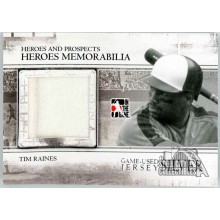 Tim Raines 2010-11 In The Game Heroes & Prospects Patch Card #HM-03 (Peeling)