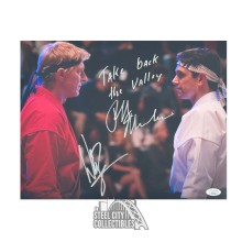 Cobra Kai Ralph Macchio / William Zabka Take Back The Valley Autographed 11x14 Photo - JSA