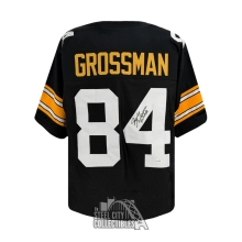 Randy Grossman Autographed Pittsburgh Custom Black Football Jersey - JSA