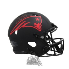 Randy Moss Straight Cash Homie Autographed New England Eclipse Proline Full-Size Football Helmet - BAS COA