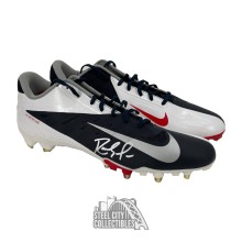 Randy Moss Autographed Nike Vapor Elite Red/White/Blue Football Cleats - BAS