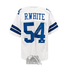 Randy White HOF 94 Autographed Dallas Custom White Football Jersey - BAS