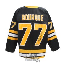 Ray Bourque Autographed Boston HOF Custom Black Hockey Jersey - BAS