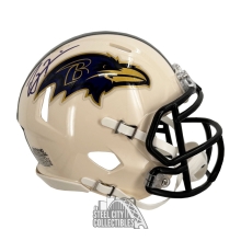 Ray Lewis Autographed Baltimore Ravens Retro Mini Football Helmet - JSA