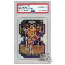 Austin Reaves 2021-22 Panini Prizm Factory Set Silver Wave Autograph Rookie Card #165 PSA/DNA 10 (Purple)
