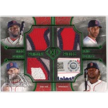 Ortiz Pedroia Price Ramirez 2017 Topps Museum Primary Pieces Patch Card #FPQ-OPPR 1/1