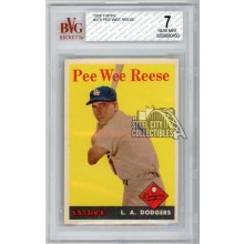 Pee Wee Reese 1958 Topps Baseball Card #375 BVG 7
