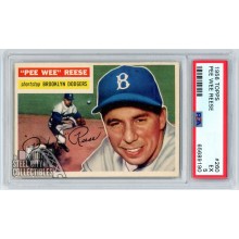 Pee Wee Reese 1956 Topps Card #260 PSA 5 EX