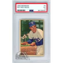Pee Wee Reese 1952 Bowman Card #8 PSA 5 EX