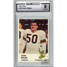 John Reger 1961 Fleer Card #123 Global Authority 8 NM-MT