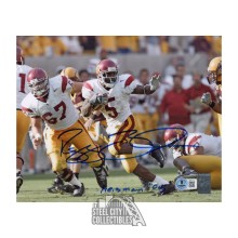 Reggie Bush 05 Heisman Autographed USC 8x10 Football Photo - BAS