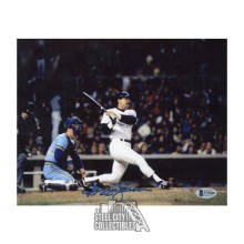 Reggie Jackson Autographed New York 8x10 Baseball Photo - BAS (1981 ALDS HR)
