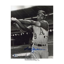 Reggie Jackson Autographed Oakland 8x10 Baseball Photo - BAS (B&W)