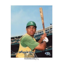 Reggie Jackson Autographed Oakland 8x10 Baseball Photo - BAS (Auto on Jersey)