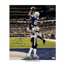 Reggie Wayne Autographed Indianapolis Colts 16x20 Football Photo - JSA (Catch)