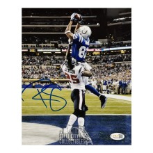 Reggie Wayne Autographed Indianapolis Colts 8x10 Football Photo - JSA (Catch)