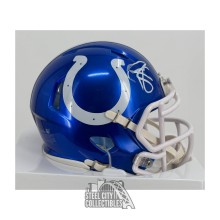 Reggie Wayne Autographed Indianapolis Colts Flash Mini Football Helmet - JSA (Smeared Auto)