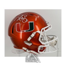 Reggie Wayne Autographed Miami Flash Replica Full Size Football Helmet - JSA (Smeared)