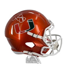 Reggie Wayne Autographed Miami Flash Replica Full Size Football Helmet - JSA