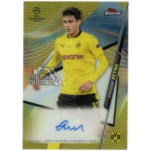 Giovanni Reyna 2020-21 Topps Finest UEFA Champions League Gold Autograph Card #FA-GRE 26/50